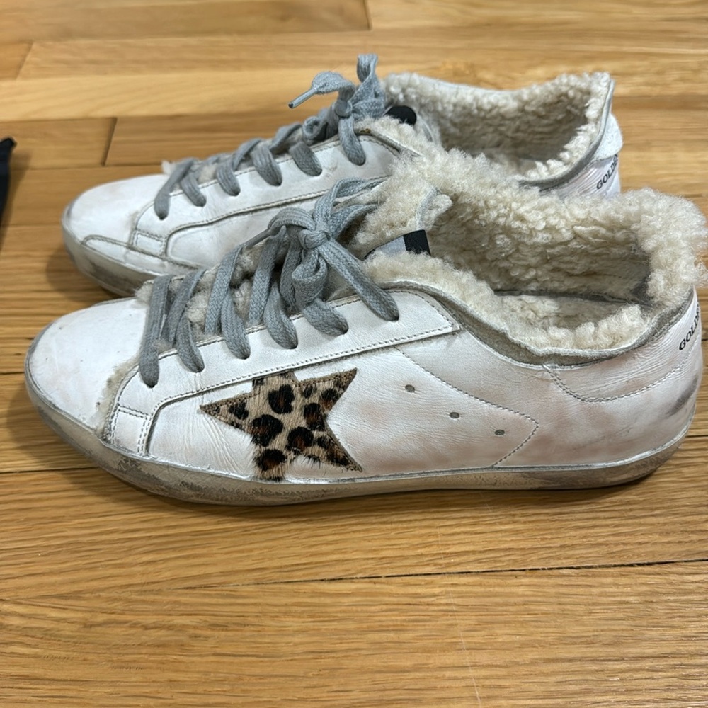 Golden Goose Superstar shearling sneakers